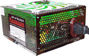 500 watt atx power supply - PowMax Assassin Green