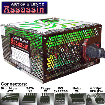 500 watt atx power supply - Powmax Assassin
