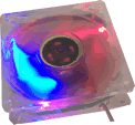Tri LED Rainbow 80mm Cooling Fan