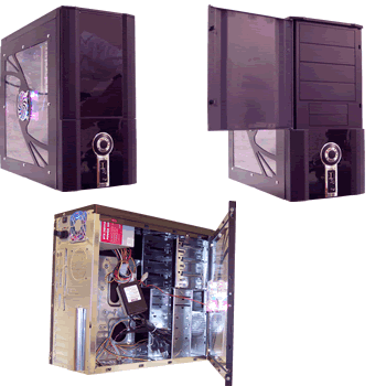 atx computer case powmax matrix black