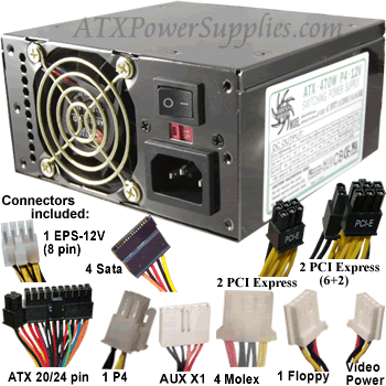 Athena AP-MP4ATX47FE 470 Watt Micro ATX Power Supply