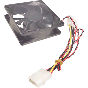 Black 80mm Computer Case Cooling Fan