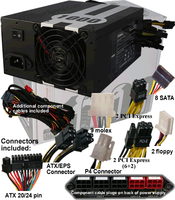 Antec TruePower Quattro TPQ-1000 1000 Watt Power Supply