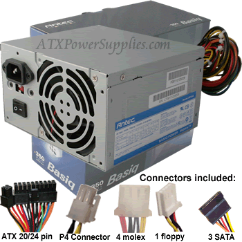 Antec Basiq 350 Watt Power Supply BP350