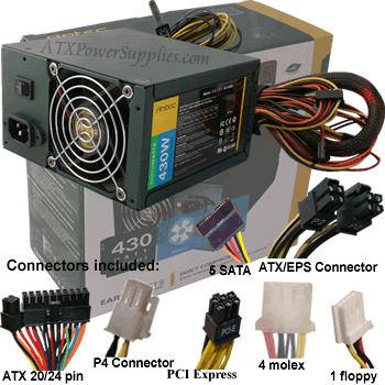 Antec Earthwatts EA-430D 430 Watt Power Supply