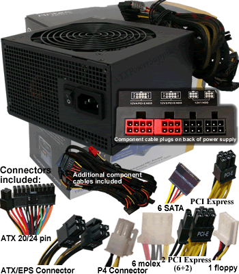 Antec TruePower TP-750 Blue 750 Watt Power Supply
