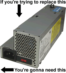 NPS-180EB A and NPS-225AB A Power Supply Replacement